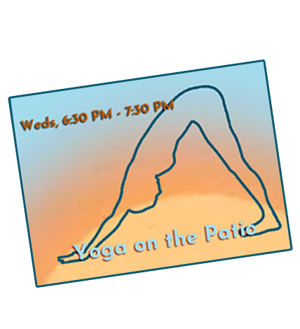 yoga on the patio